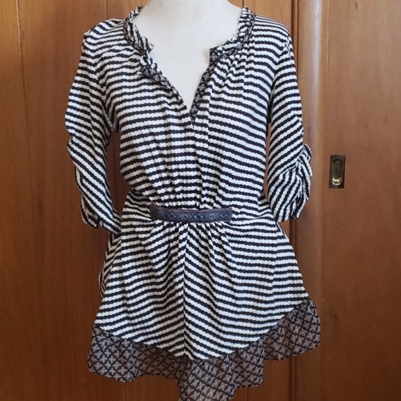 one september Tops - One September, striped top, L